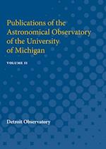 Publications of the Astronomical Observatory of the University of Michigan