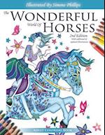 The Wonderful World of Horses - Adult Coloring Book - 2nd Edition