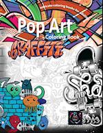 Graffiti pop art coloring book, coloring books for adults relaxation