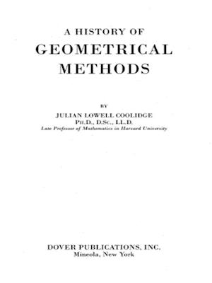 History of Geometrical Methods