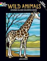 Wild Animals Stained Glass Colouring Book