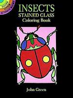 Insects Stained Glass Colouring Book