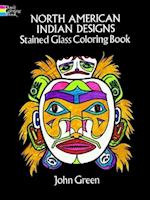 North American Indian Designs Stained Glass Coloring Book