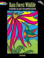 Rain Forest Animals Stained Glass Coloring Book