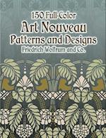 150 Full-Color Art Nouveau Patterns and Designs
