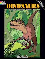 Dinosaurs Stained Glass Coloring Book