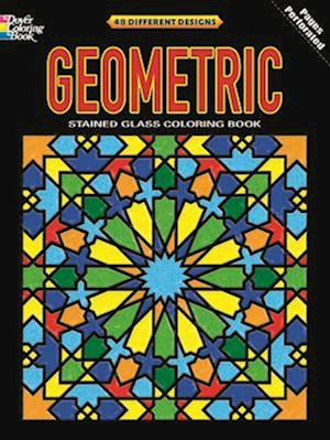 Geometric Stained Glass Coloring Book