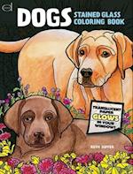 Dogs Stained Glass Coloring Book