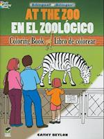At The Zoo Coloring Book/En el Zoologico Libro de Colorear