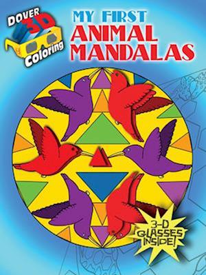 3-D Coloring Book -- My First Animal Mandalas [With 3-D Glasses]