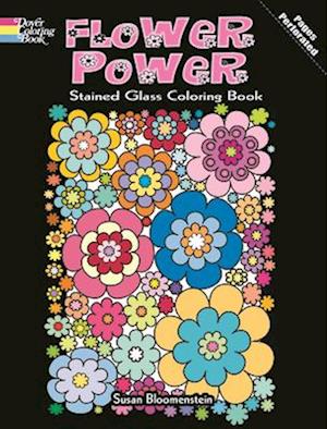 Flower Power Stained Glass Coloring Book