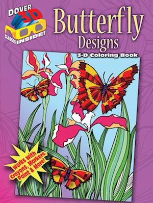 3-D Coloring Book -- Butterfly Designs