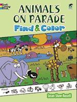 Animals on Parade Find and Color