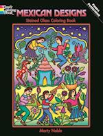 Mexican Designs Stained Glass Coloring Book