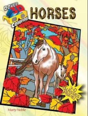 3-D Coloring Book - Horses