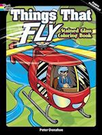 Things That Fly Stained Glass Coloring Book