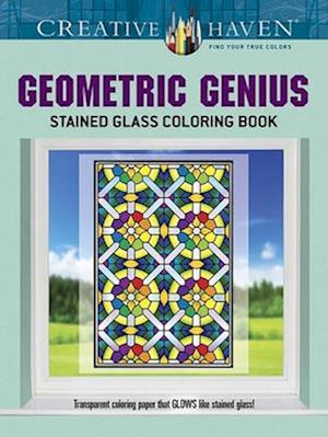 Creative Haven Geometric Genius Stained Glass Coloring Book