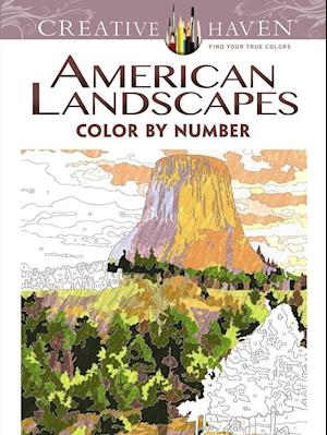 Creative Haven American Landscapes Color by Number Coloring Book