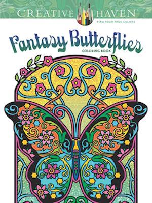 Creative Haven Fantasy Butterflies Coloring Book