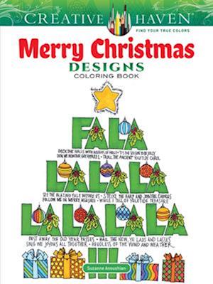 Creative Haven Merry Christmas Designs Coloring Book