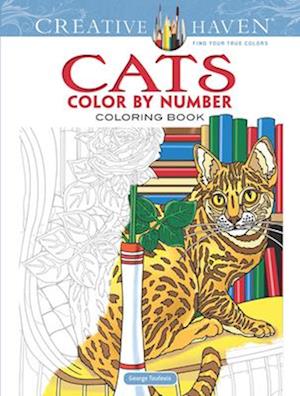 Creative Haven Cats Color by Number Coloring Book