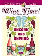 Creative Haven Wine Time! Coloring Book