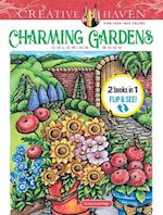 Creative Haven Charming Gardens Coloring Book