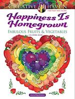 Creative Haven Happiness is Homegrown Coloring Book