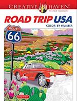 Creative Haven Road Trip USA Color by Number