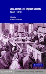 Law, Crime and English Society, 1660-1830