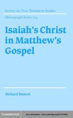 Isaiah's Christ in Matthew's Gospel