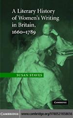 Literary History of Women's Writing in Britain, 1660-1789