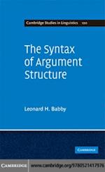 Syntax of Argument Structure