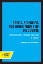 Poetic, Scientific and Other Forms of Discourse
