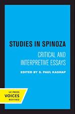 Studies in Spinoza