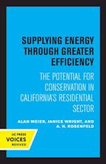 Supplying Energy through Greater Efficiency