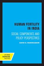 Human Fertility in India