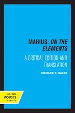 Marius: On The Elements
