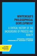 Whitehead's Philosophical Development