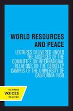 World Resources and Peace