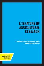 Literature of Agricultural Research