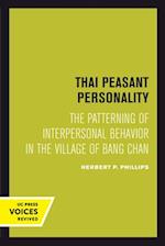 Thai Peasant Personality