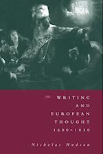 Writing and European Thought 1600-1830