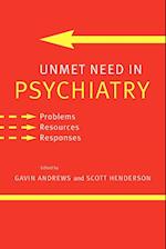 Unmet Need in Psychiatry