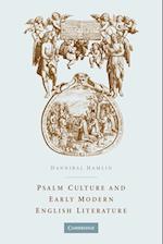 Psalm Culture and Early Modern English Literature