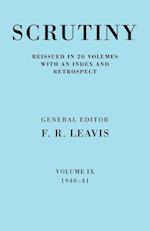 Scrutiny: A Quarterly Review vol. 9 1940-41