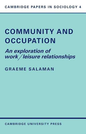 Community and Occupation