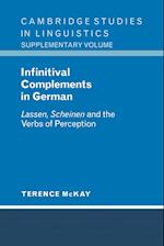 Infinitival Complements in German