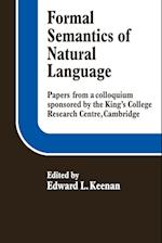 Formal Semantics of Natural Language