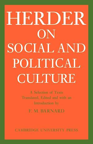 J. G. Herder on Social and Political Culture